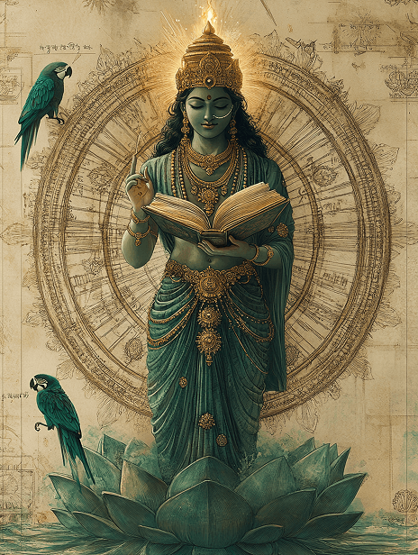 Mercury deity illustration