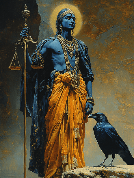 Saturn deity illustration