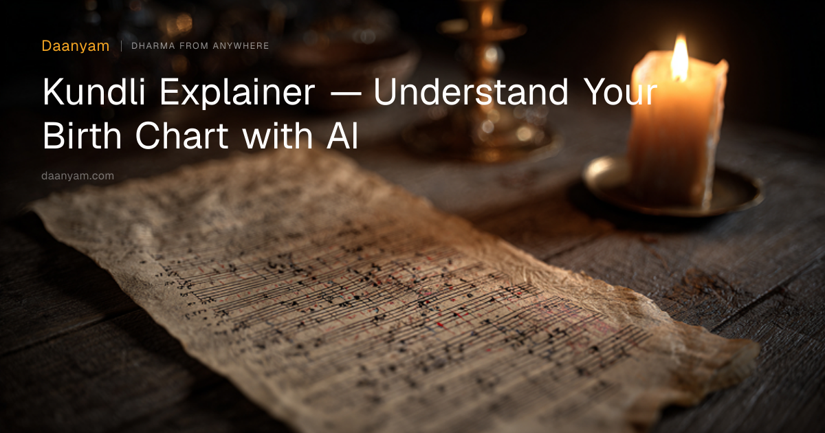 Kundli Explainer — Understand Your Birth Chart with AI